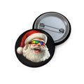 Totally Awesome Santa Pin Buttons
