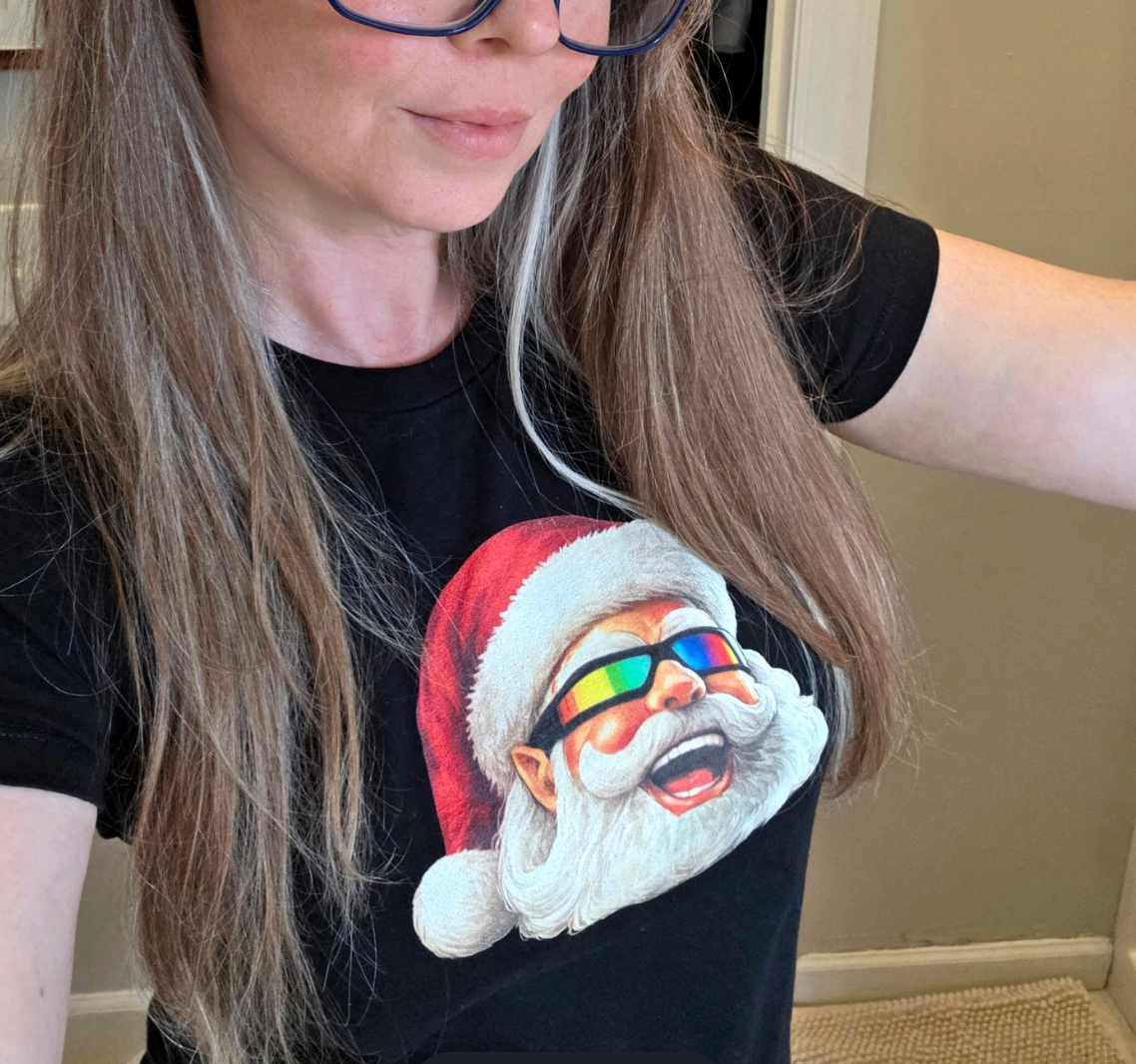 Women's Rockin' Santa Tee